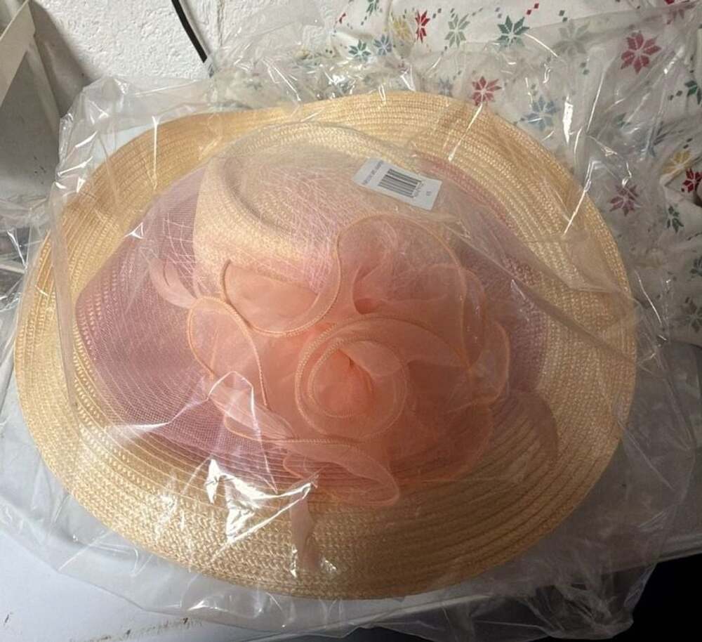 Wide Brim Organza Flower Tea Party Church Sun Hat Style FMH312302